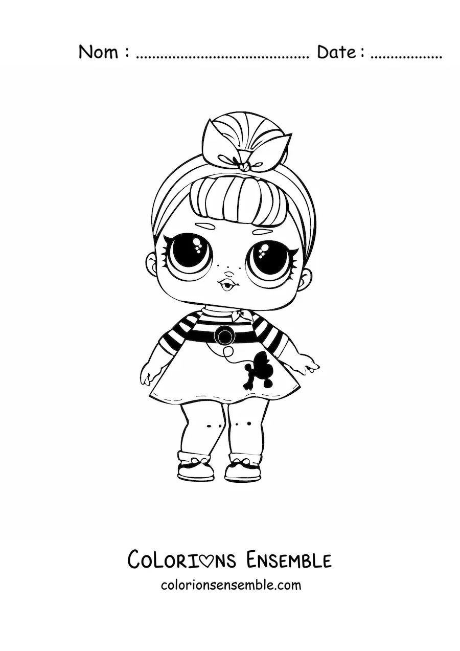 Image à colorier de L.O.L. Surprise Sis Swing