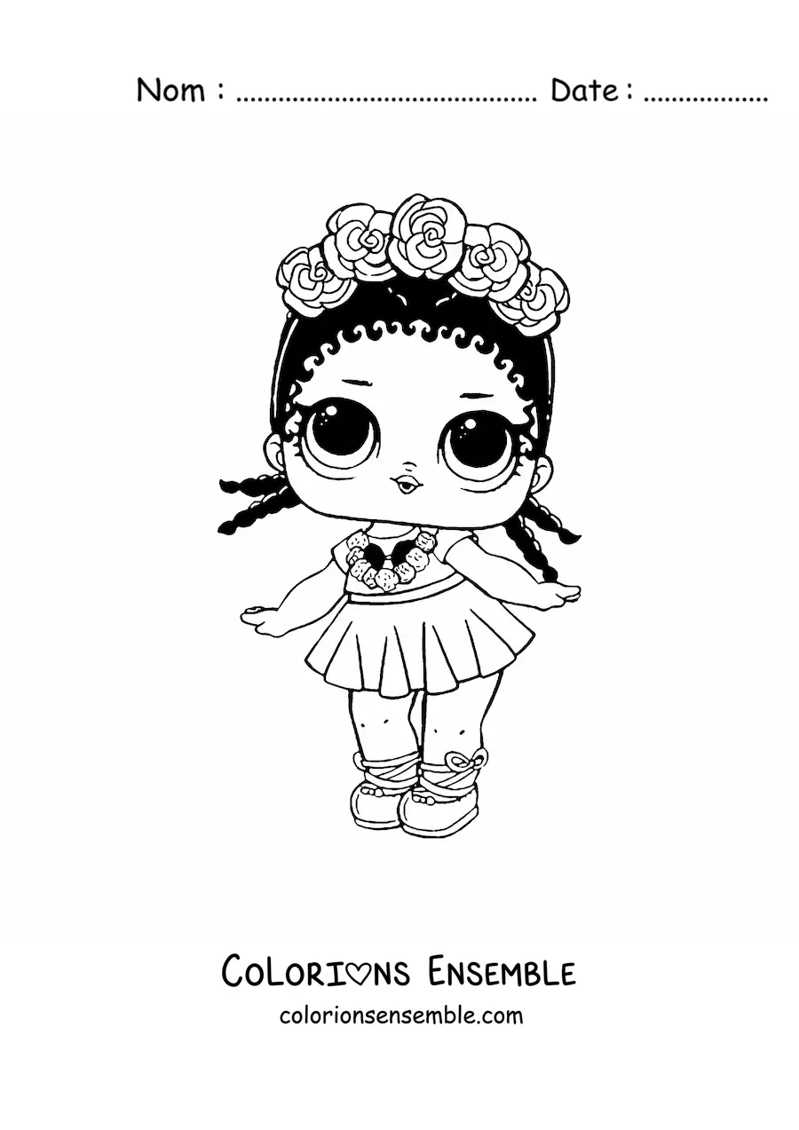 Image à colorier de L.O.L. Surprise Coconut Qt
