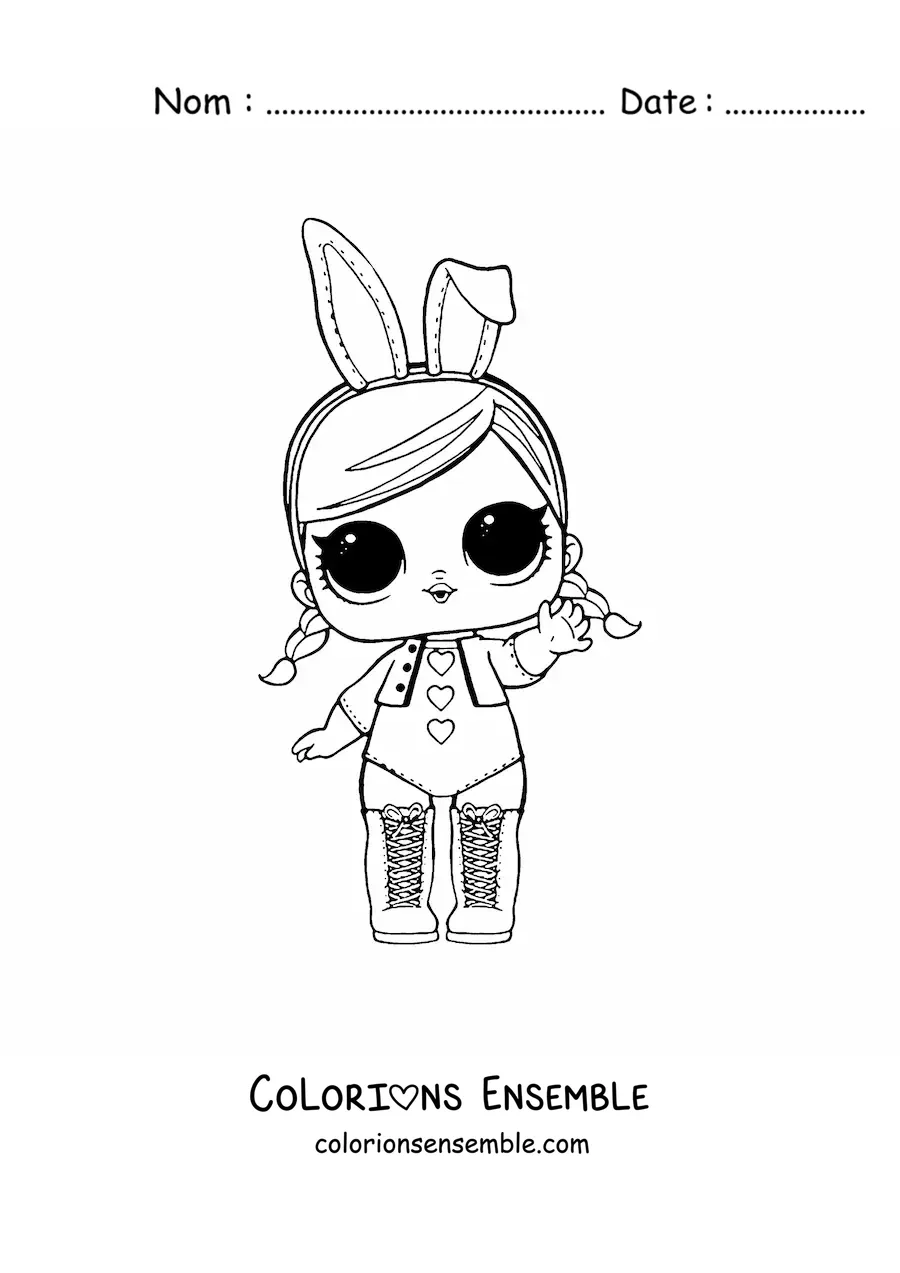 Image à colorier de L.O.L. Surprise Bunny
