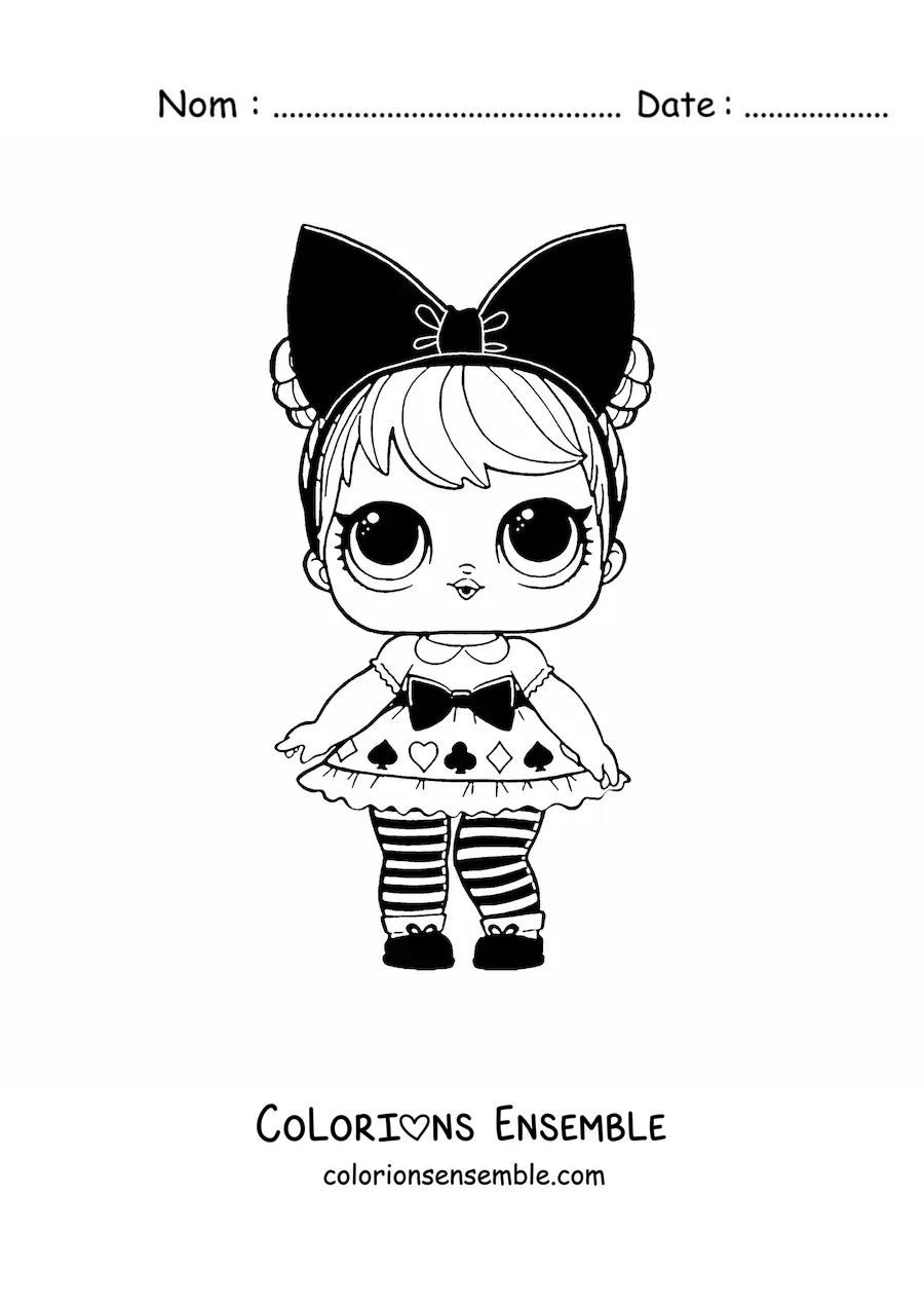 Image à colorier de L.O.L. Surprise Curious Qt