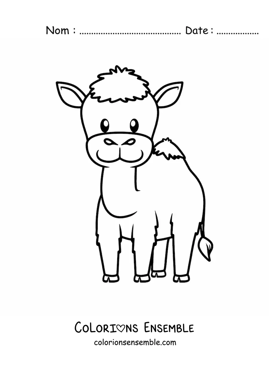 Coloriage d'un dromadaire