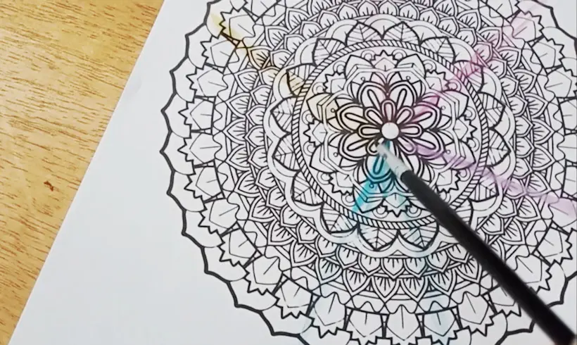 Étape 1 pour peindre à l’aquarelle