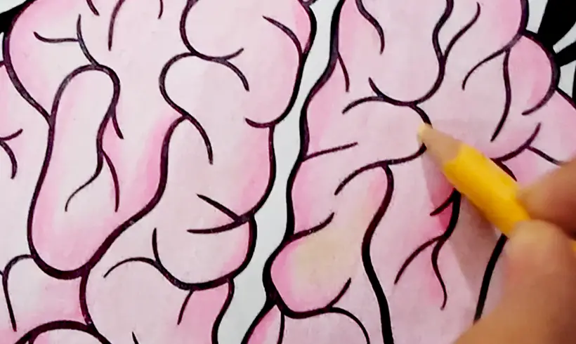 Étape 3 pour colorier avec la technique du blanchiment