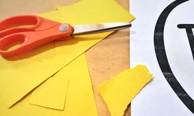 Étape 1 pour réaliser une mosaïque avec la technique du brunissage