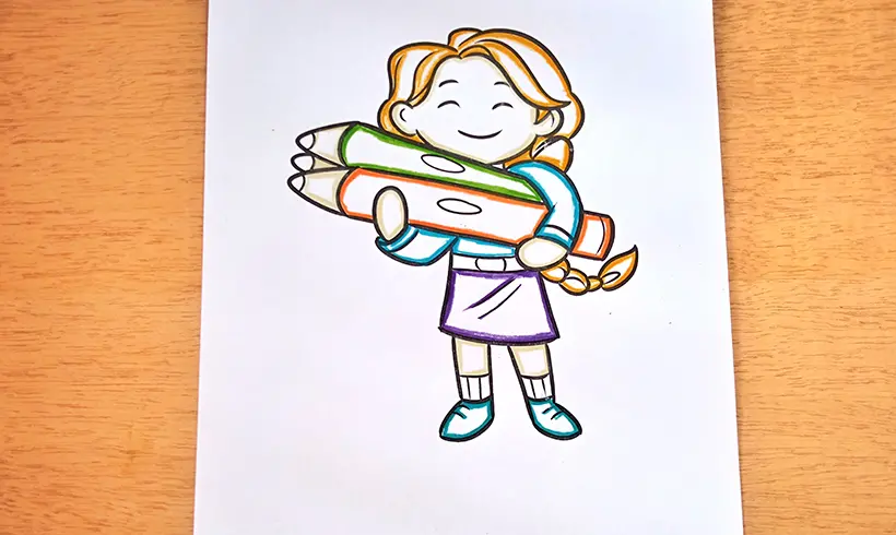 Étape 1 pour appliquer la technique du coloriage en cercles