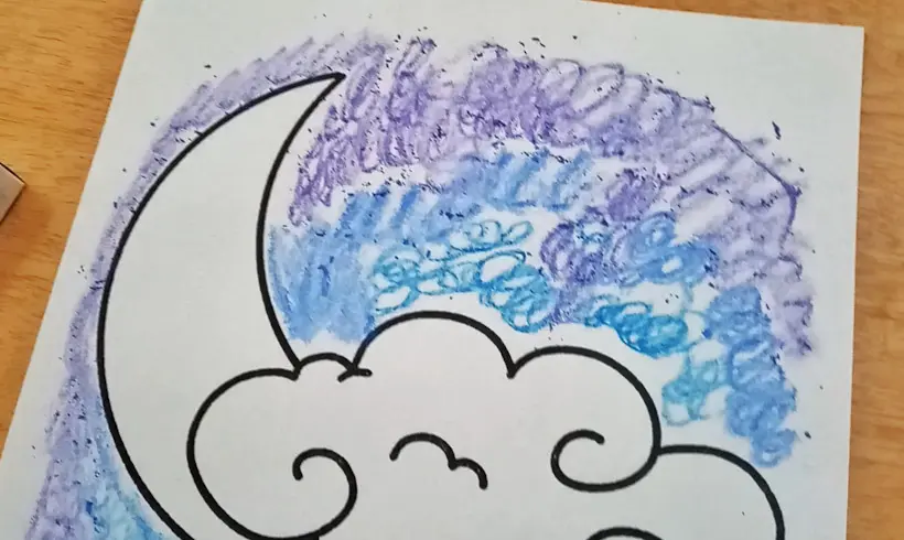 Étape 1 pour peindre avec du coton