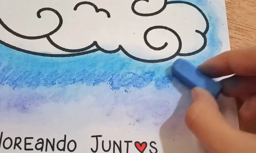 Étape 3 pour peindre avec du coton