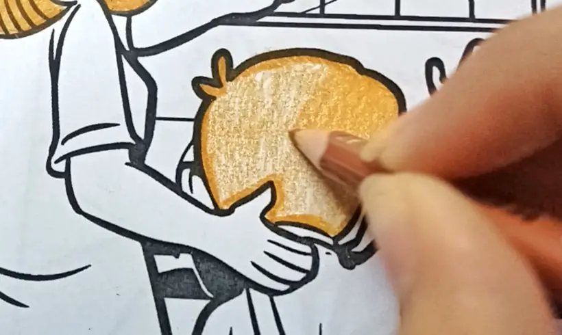 Étape 3 pour colorier en couches