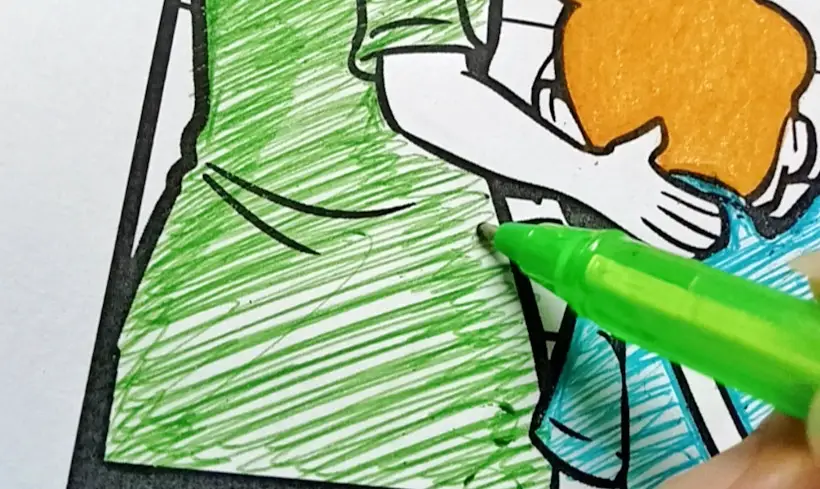 Étape 4 pour colorier en couches