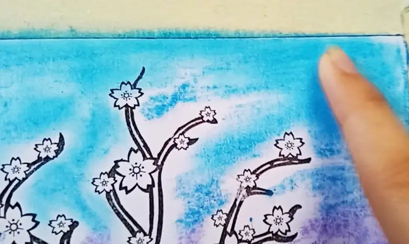 Étape 3 pour colorier avec des pastels et des craies