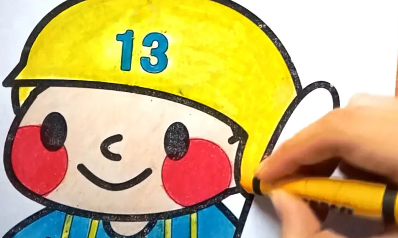 Étape 4 pour colorier avec des crayons de cire