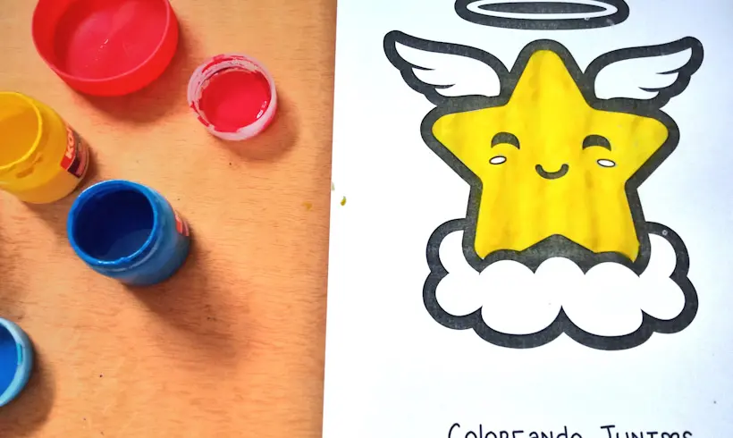 Étape 3 pour peindre à la gouache
