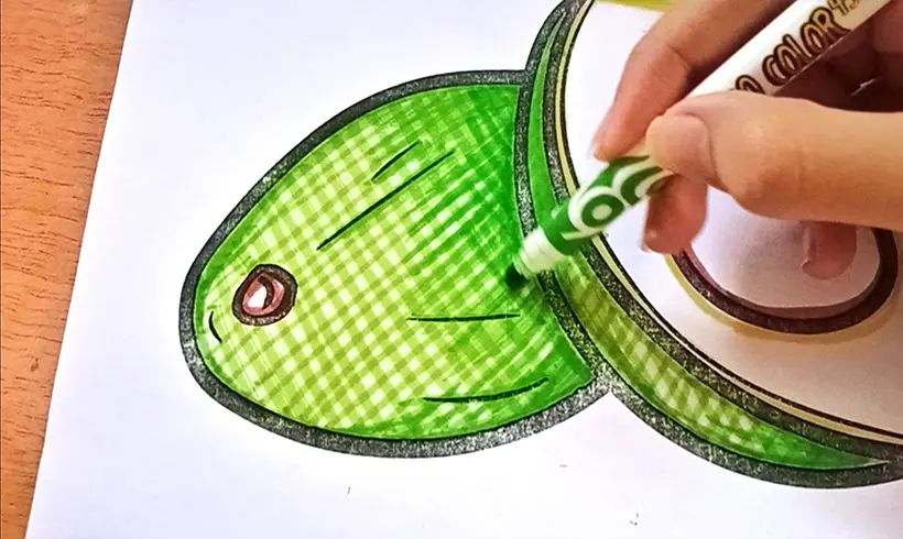 Étape 4 pour appliquer la technique des hachures