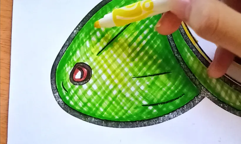 Étape 5 pour appliquer la technique des hachures