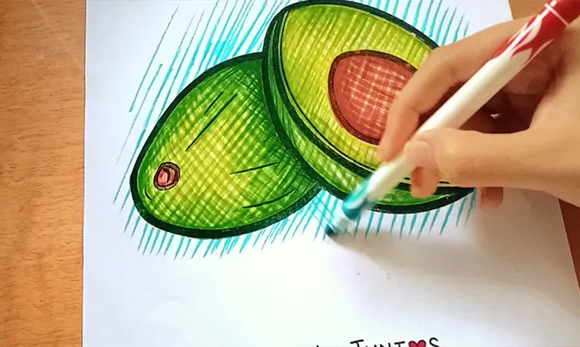 Étape 7 pour appliquer la technique des hachures