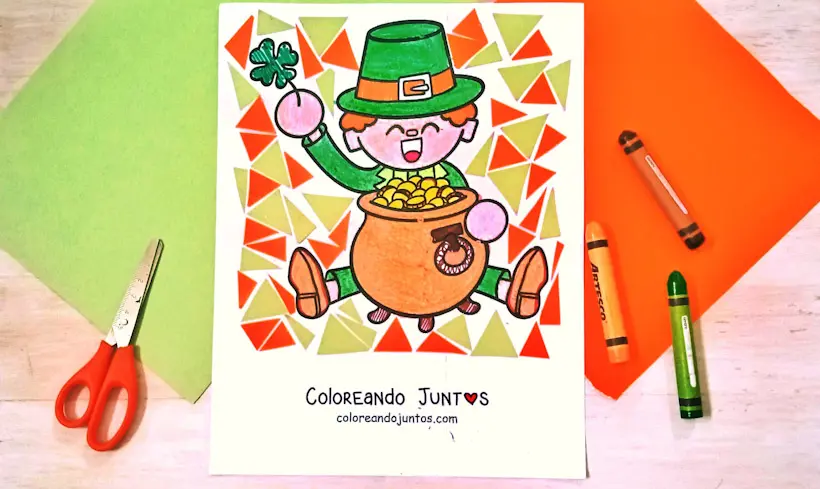 Coloriage de lutin colorié par Colorions Ensemble