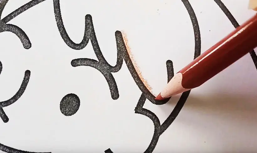 Étape 1 pour appliquer la technique du pointillisme
