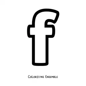 Image à colorier de la lettre f minuscule