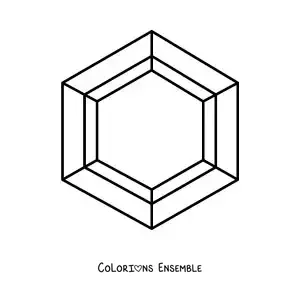 Image à colorier d'une gemme