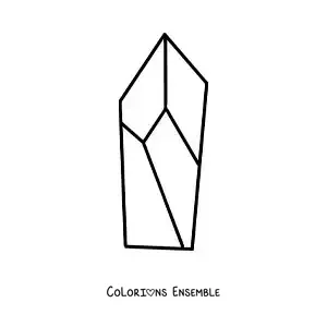 Image à colorier de quartz