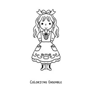 Image à colorier de Boucle d’or