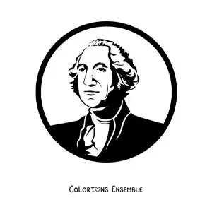 Image à colorier de George Washington