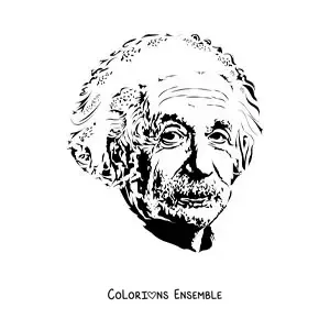 Image à colorier d'Albert Einstein