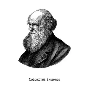 Image à colorier de Charles Darwin