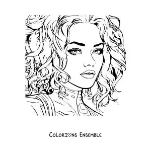 Coloriage de Karol G en version animée