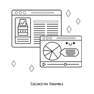 Coloriage de vidéos et d'articles d'actualité sur les réseaux sociaux