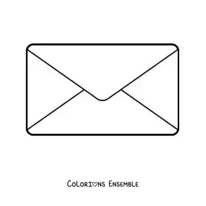 Coloriage d'une enveloppe