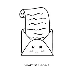 Coloriage d'une lettre animée
