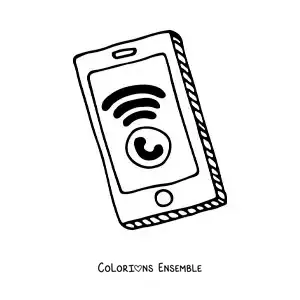 Coloriage d'un appel entrant sur un smartphone