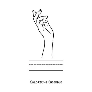 Image à colorier d'une activité éducative pour enfants sur le sens du toucher