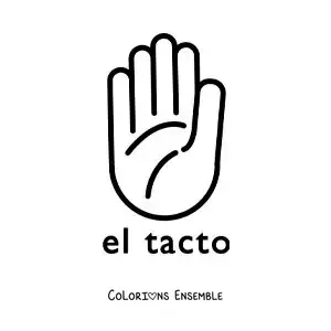 Image à colorier d'une main, symbole du toucher