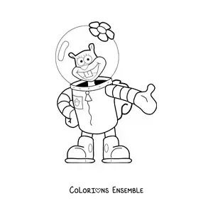Coloriage de Sandy