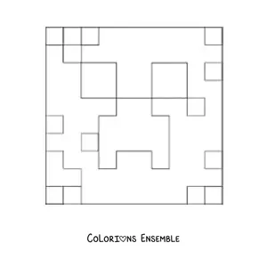 Coloriage du visage d’un creeper de Minecraft