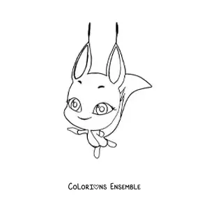 Image à colorier de Trixx de Miraculous Ladybug