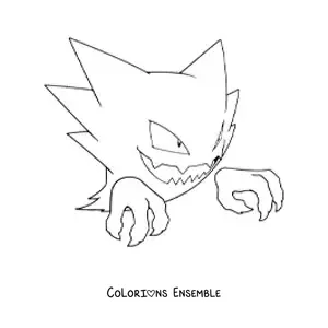 Image à colorier du Pokémon Spectrum
