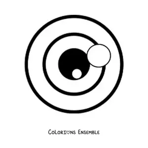 Image à colorier d'un grand œil rond de style dessin animé