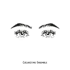 Image à colorier d'une paire de magnifiques yeux de femme réalistes