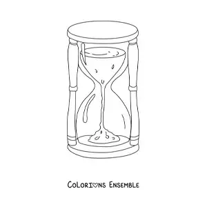 Coloriage d'un sablier