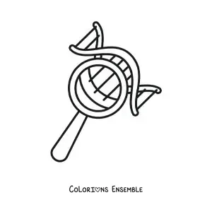Image à colorier de la génétique