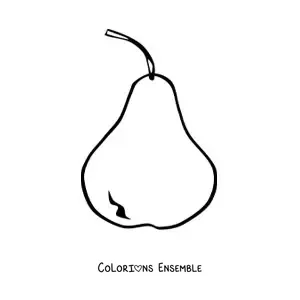 Coloriage d'une poire