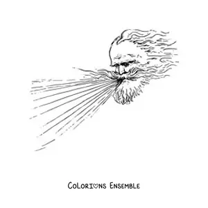Image à colorier d’un dieu du vent qui souffle