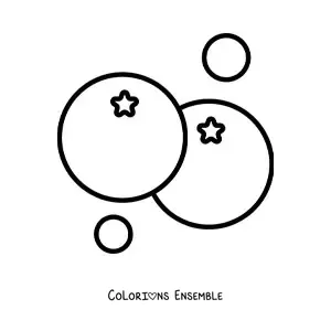 Image à colorier de deux tomates toutes simples
