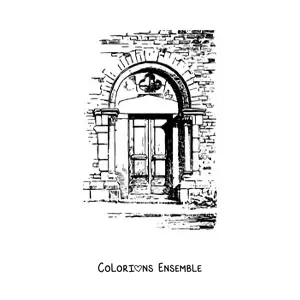 Image à colorier d’une porte réaliste