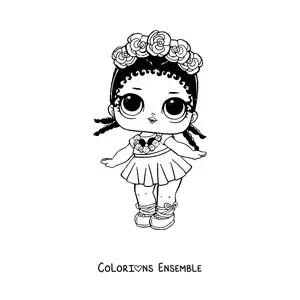Image à colorier de L.O.L. Surprise Coconut Qt
