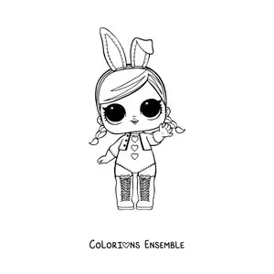Image à colorier de L.O.L. Surprise Bunny