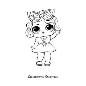 Image à colorier de L.O.L. Surprise Leading Baby